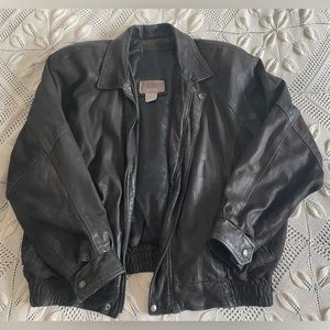 Vintage 100% Genuine Leather Bomber Jacket